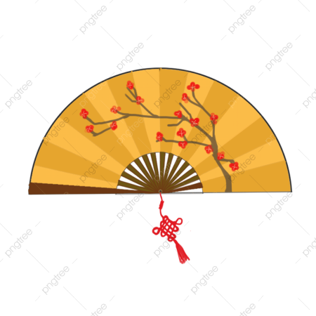 Веер в китайском стиле рисунок