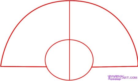 Рисование кокошника поэтапно