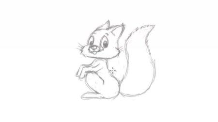 Белочка рисунок карандашом легко поэтапно