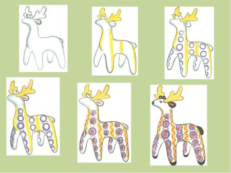 Олешек Дымковская игрушка лепка в старшей группе