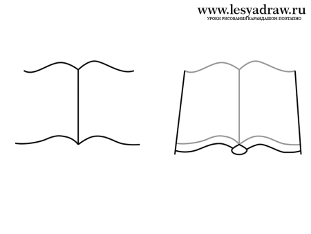 Рисунок книги легко