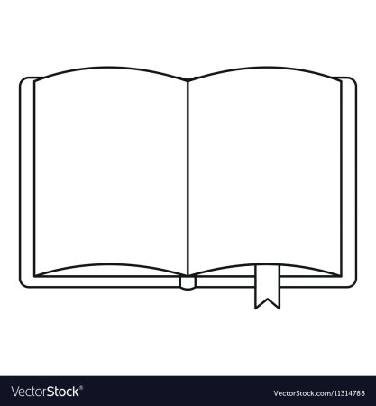 Книжка в открытом виде карандашом