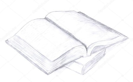 Нарисовать книги на столе