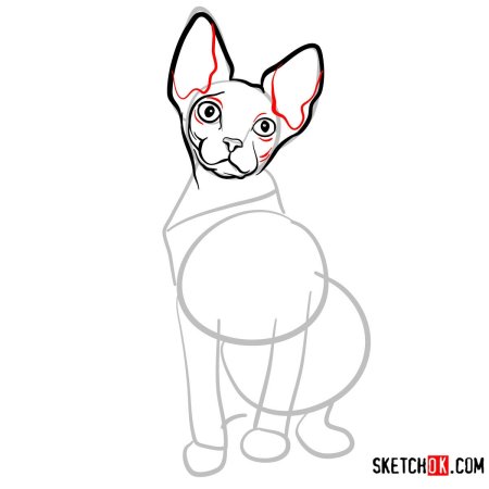 Поэтапное рисование сфинкса