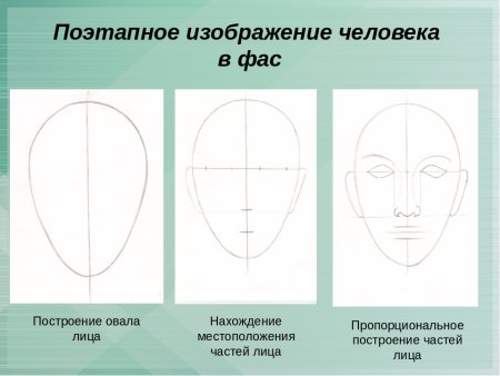 Последовательность рисования портрета для детей