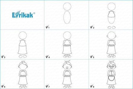 Поэтапное рисование человека для детей