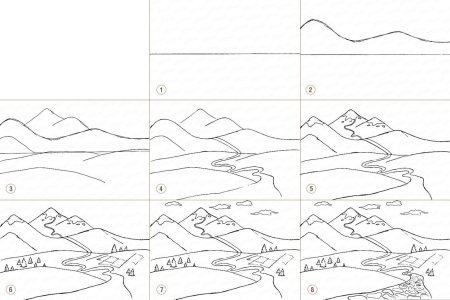 Поэтапное рисование пейзажа