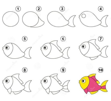 Рисование рыбки