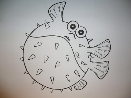 Рыба фугу стилизация