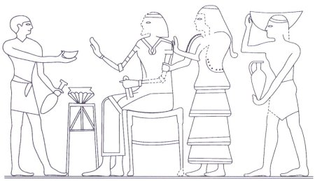 Антропоморфный орнамент древнего Египта