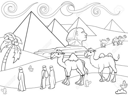 Искусство древнего Египта рисунок сфинкс