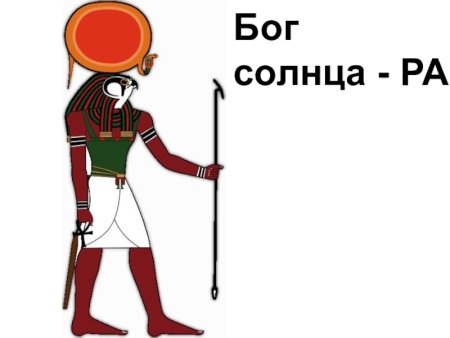 Раскраска Бога Амон ра древнего Египта