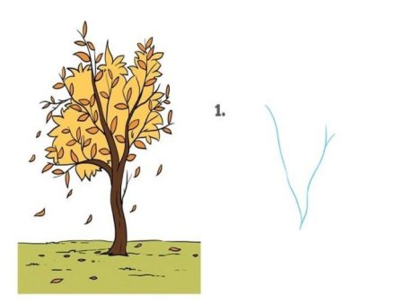 Рисование осенний лес в старшей группе