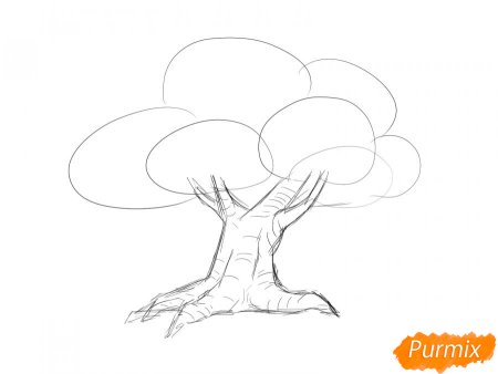 Дерево рисунок для детей 5 лет