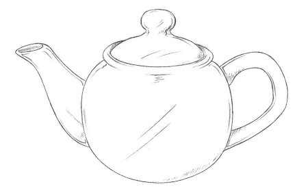 Чайник-кумган основа для росписи Гжель