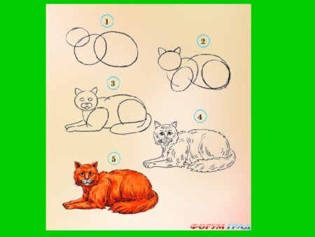 Поэтапное рисование животных