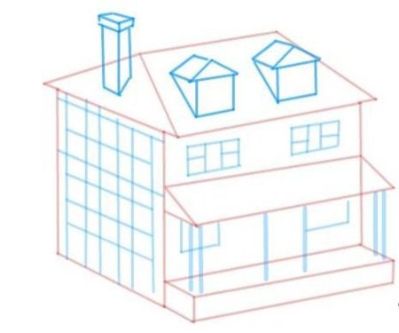 Недостроенный дом нарисовать
