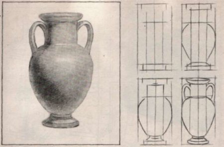 Поэтапное рисование греческой вазы