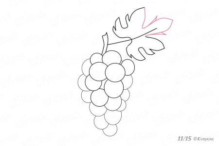 Трафарет Виноградная лоза для декупажа