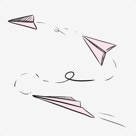 Бумажный самолётик рисунок карандашом