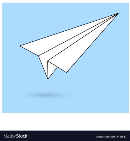 Рисование бумажного самолетика