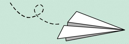 Самолетик оригами схема для детей