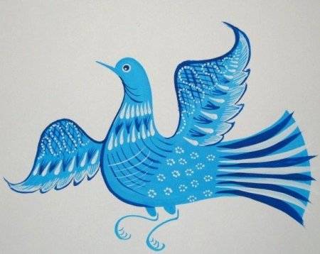 Гжельская роспись элементы росписи для детей