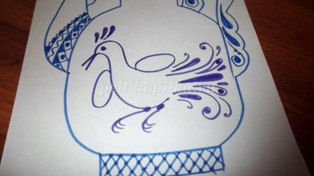 Элементы гжельской росписи 5 класс
