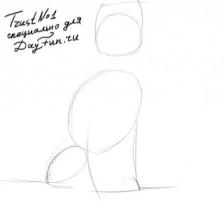 Акита ину рисунок поэтапно