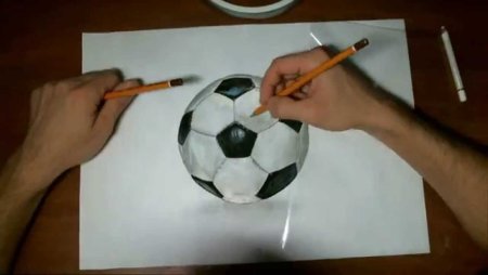 Футбольный мяч рисунок легко