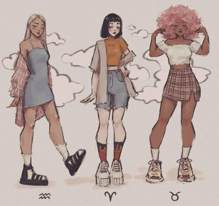 Модные стили рисования