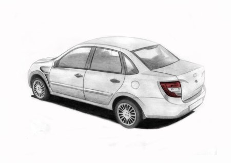 Гранта фл силуэт сбоку