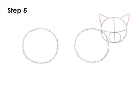 Поэтапное рисование рыси для детей