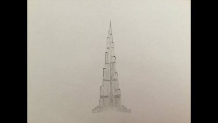 Раскраска Дубай Бурдж Халиф