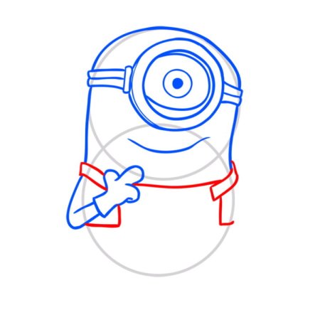 Поэтапное рисование миньона