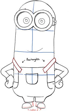 Миньоны картинки для срисовки