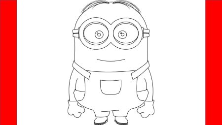 Миньоны карандашом