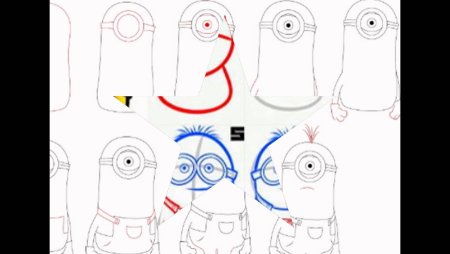 Уроки рисования миньонов