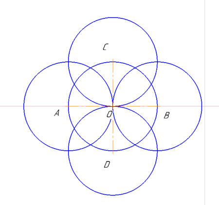 Рисование с помощью циркуля