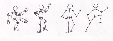 Рисование фигуры человека в движении