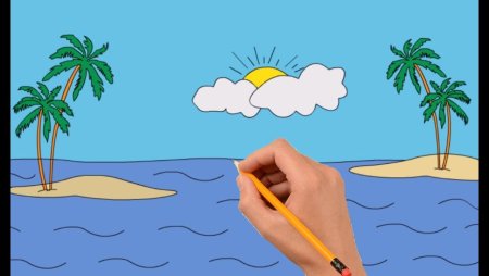 Поэтапное рисование морских обитателей