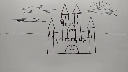 Средневековый замок изо