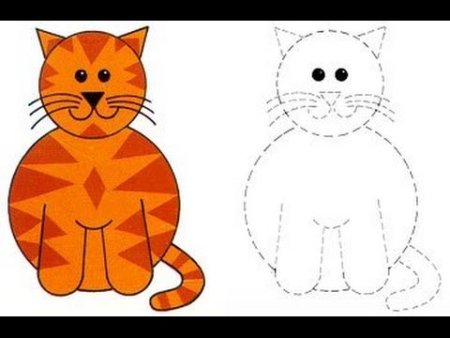 Рисование кошки в старшей группе