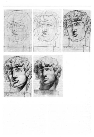 Гипсовая голова Антиноя Академический рисунок