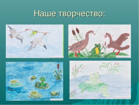 Картинный план лягушка путешественница