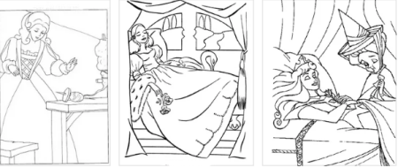 Рисунок спящей красавицы