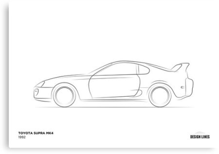 Toyota Supra mk4 чертеж