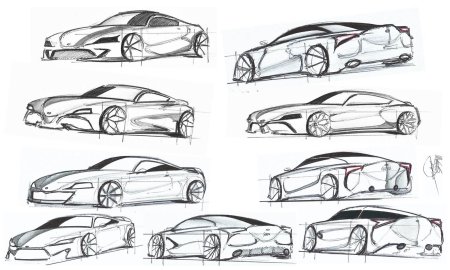 Скетч Toyota Supra a90