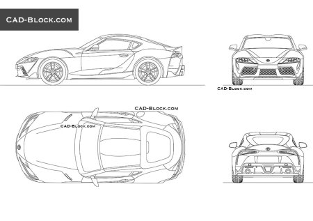 Toyota Supra a80 чертеж