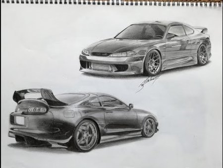 Nissan Silvia s15 карандашом